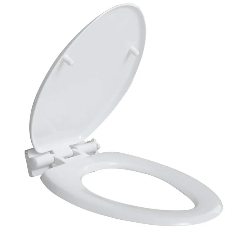 Minixi Self lifting toilet seat cover, non electric,auto lifting, self raising,no-clean,suitable for oval toilet