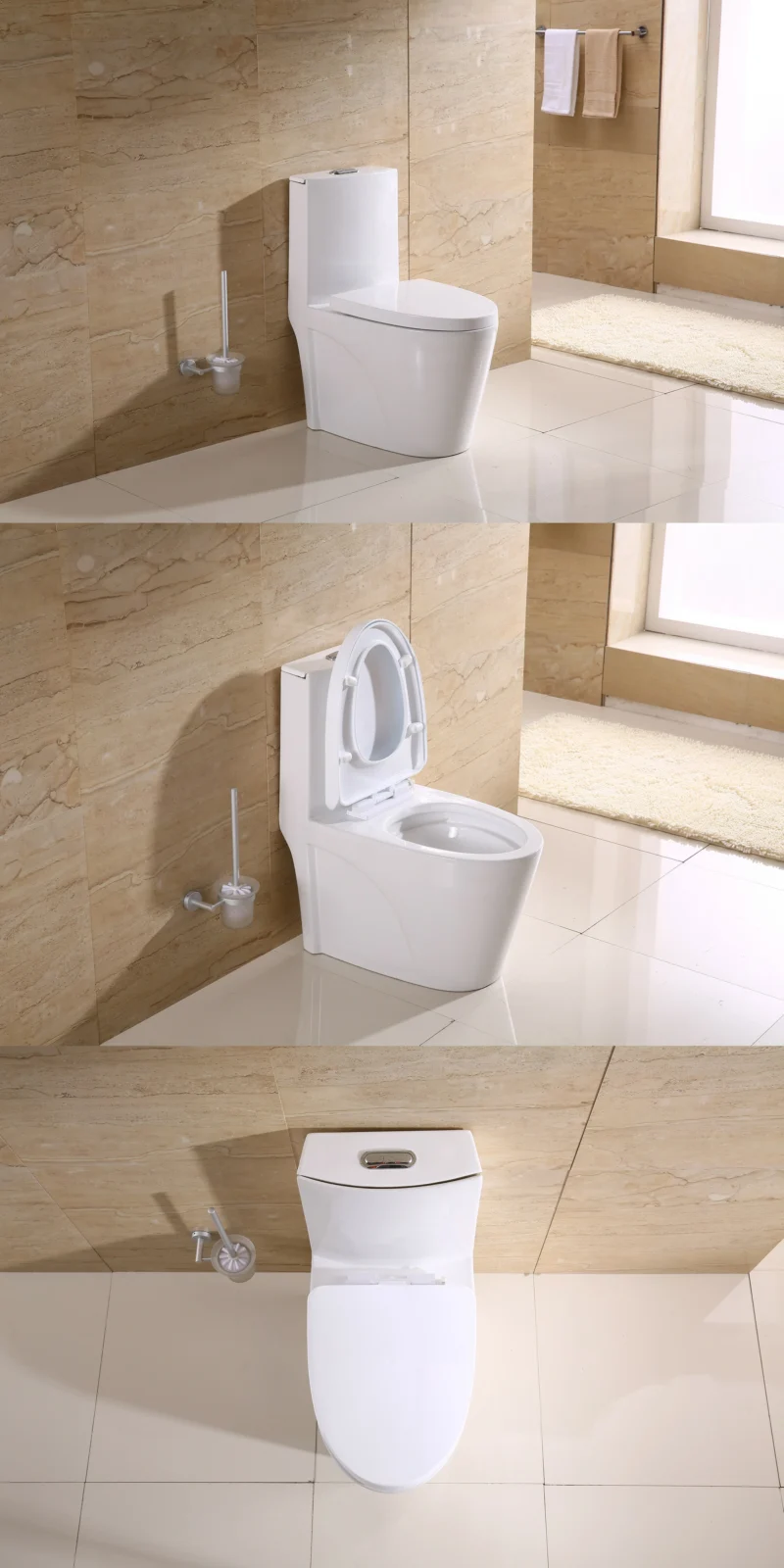 Minixi toilet with Self lifting seat,non-electric,self raising toilet,one-piece Toilet with Seat,auto lifting toilet,MNX-001 - Image 8