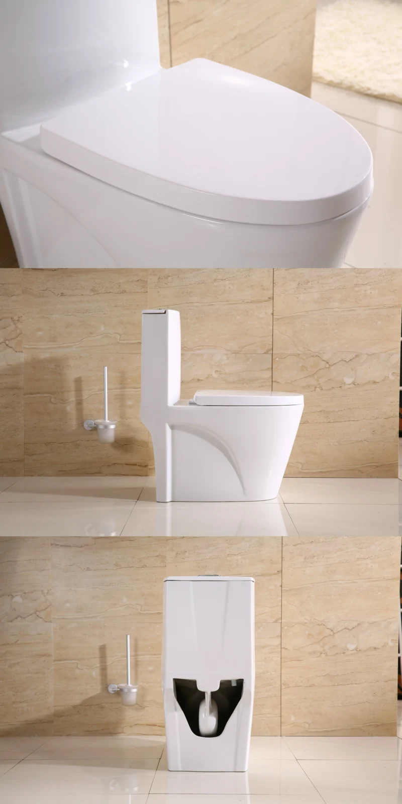 Minixi toilet with Self lifting seat,non-electric,self raising toilet,one-piece Toilet with Seat,auto lifting toilet,MNX-001 - Image 9